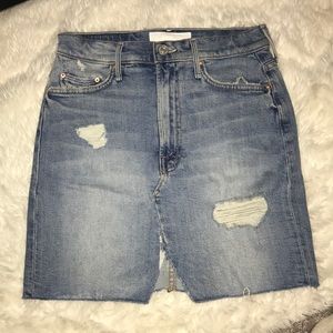 NWT Mother Superior ‘Sacred Split’ denim skirt